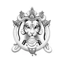 goddess durga tattoo design idea