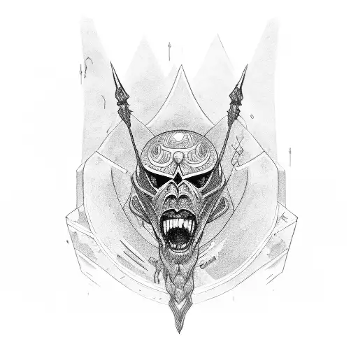 man in the arena struggling tattoo design idea