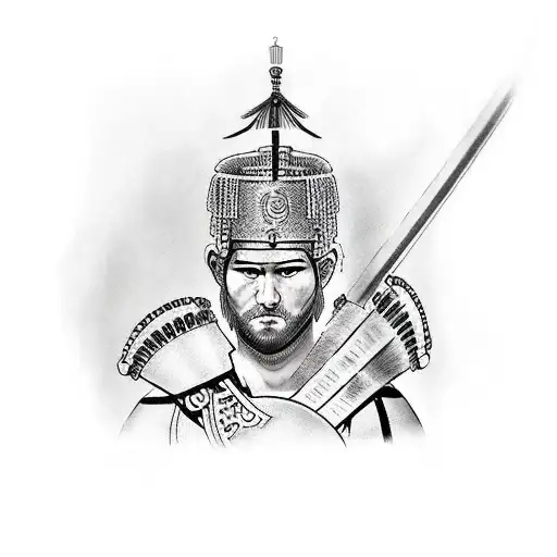 roman centurion tattoo design idea