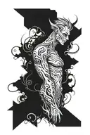 sleeve for arm tattoo evil sick deamons and biometric  tattoo design idea
