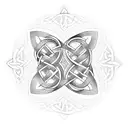 Celtic knot with heart  tattoo design idea
