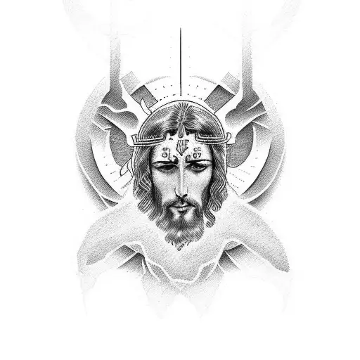 jesus cristo tattoo design idea