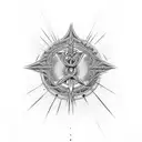 GOD IS GREATER THAN HIGH AND LOW CROSS  tattoo design idea