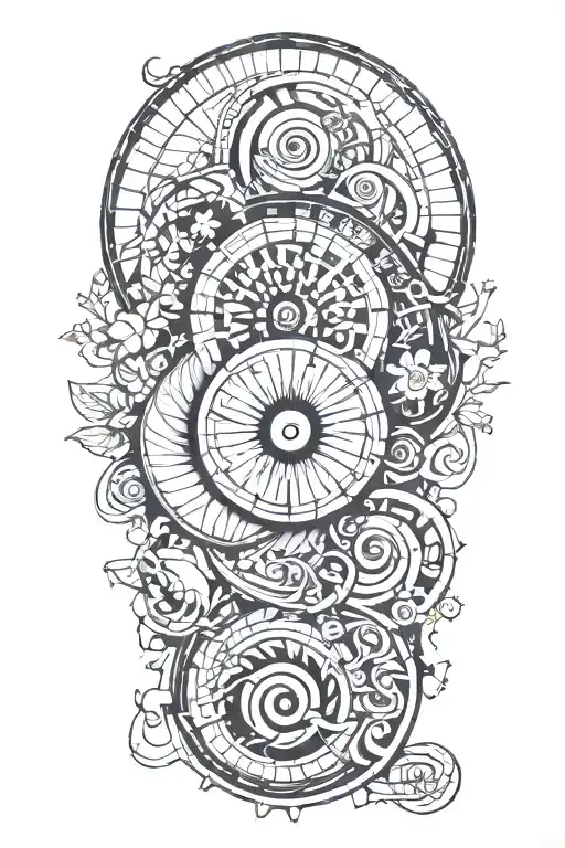 Fibonacci sequence tattoo design idea