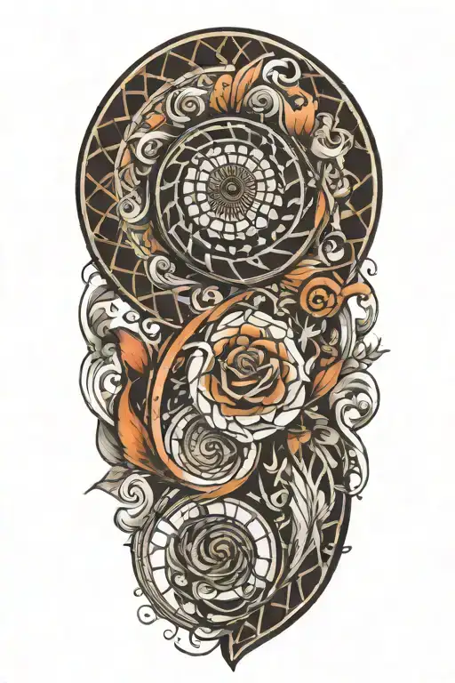 Fibonacci sequence tattoo design idea