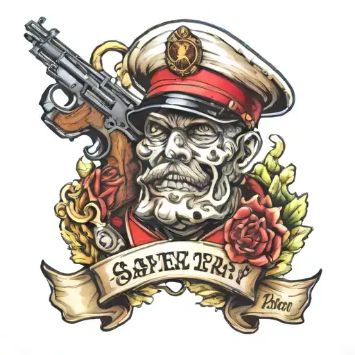 marine corps gunnery sergeant father tattoo design idea