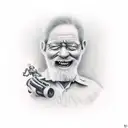 unfair life. family father died to young. life goes on tattoo design idea