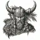 viking warrior tattoo design idea