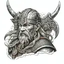 viking warrior tattoo design idea