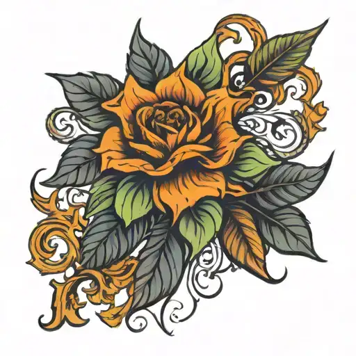 amber name bt not seen in directly I'll describe tattoo design idea