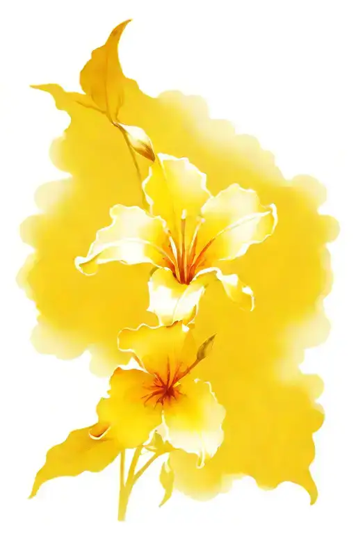 November birth flower tattoo design idea