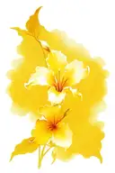 November birth flower tattoo design idea