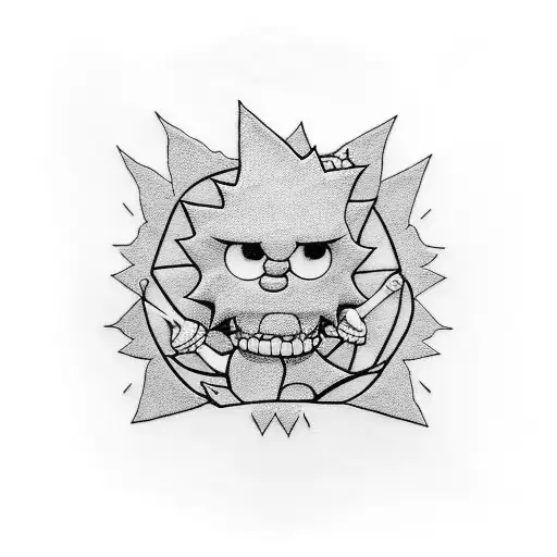 Lisa simpson tattoo design idea