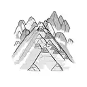 15th centuray Machu Picchu in Peru, person tattoo design idea
