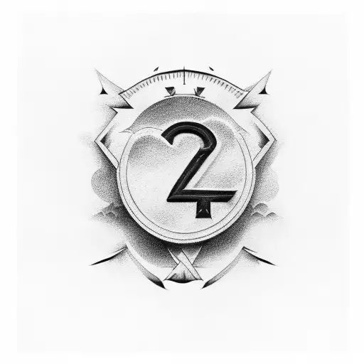 west ham hammers and clouds and numerals tattoo design idea