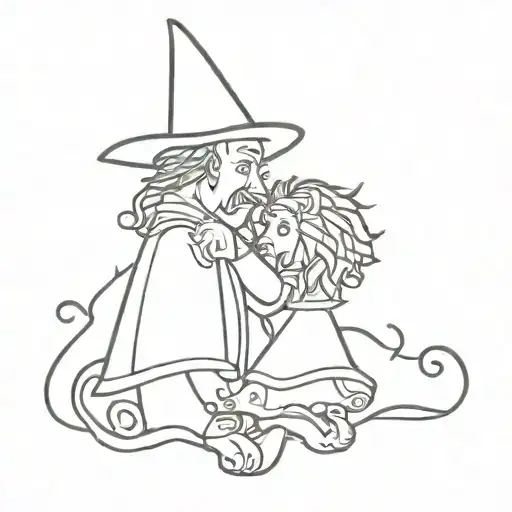the wizard of oz tattoo design idea
