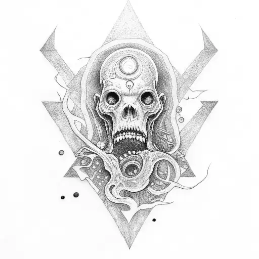 HP lovecraft tattoo design idea