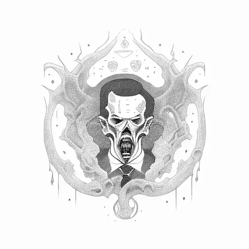HP lovecraft tattoo design idea