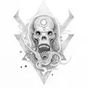 HP lovecraft tattoo design idea