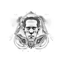 HP lovecraft style tattoo design idea