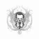 HP lovecraft tattoo design idea