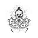 HP lovecraft tattoo design idea