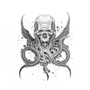 HP lovecraft tattoo design idea