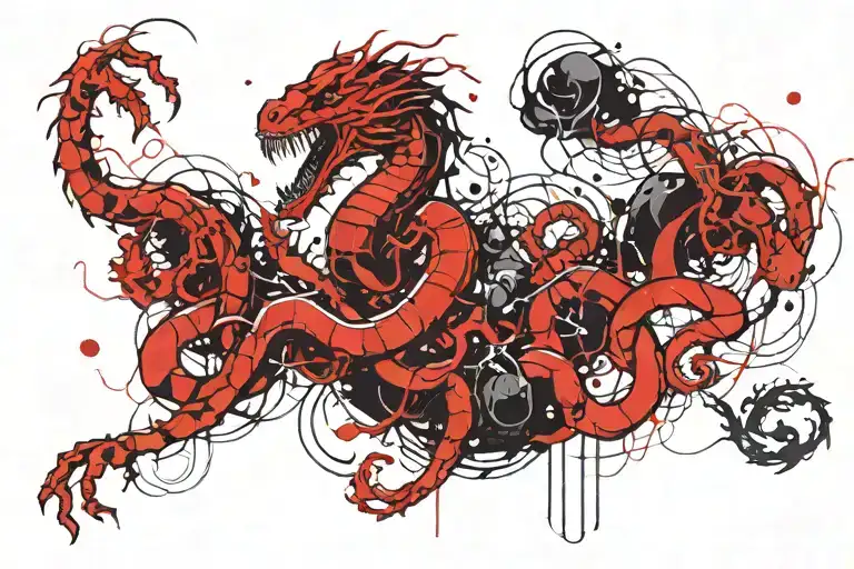 Hydra tattoo design idea