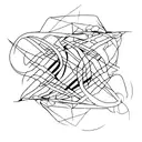 Humanity represented by interconnected dance poses tattoo design idea