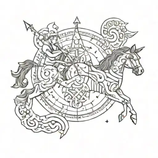 Sagittarius zodiac sign, Scorpio zodiac sign, Gemini sodiac sign, libra sodiac sign tattoo design idea