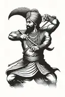 Sikh warrior and sidhu moosewala tattoo design idea