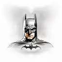 Batman Christian Bale tattoo design idea