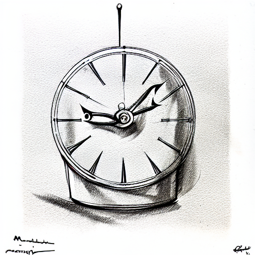 melted clock tattoo design idea