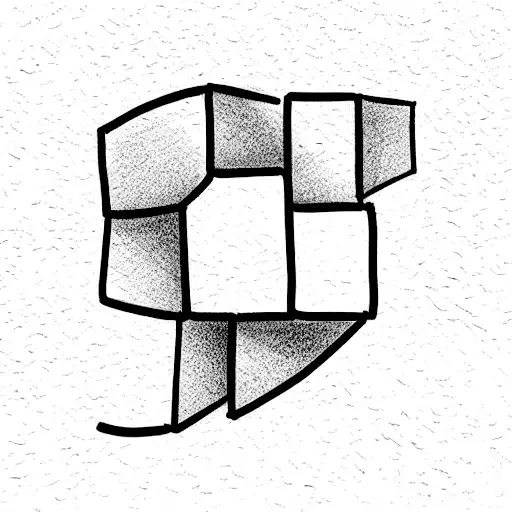 the word beginning, building blocks going up an arm and leading to the end tattoo design idea