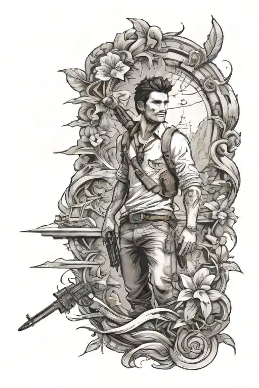 uncharted tattoo design idea