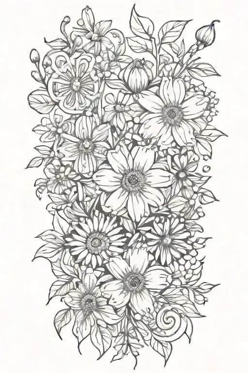 Tom petty wildflowers tattoo design idea