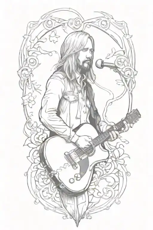 Tom Petty lyrics tattoo design idea