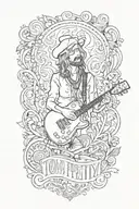 Tom Petty lyrics tattoo design idea