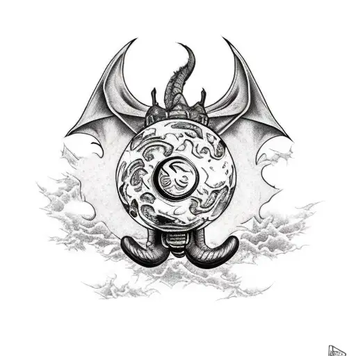 Dragon ball tattoo design idea