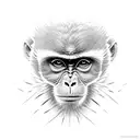 muay thai monkey tattoo design idea