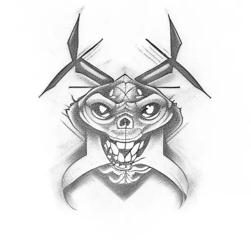 A little tattoo with a coded "M" in it, gym-themed. tattoo design idea