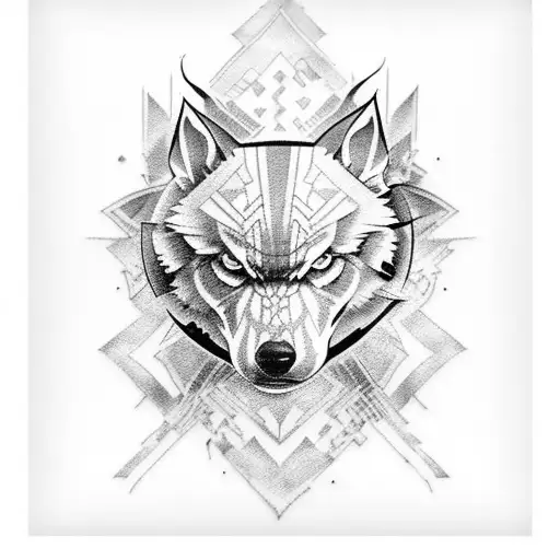 lobo tattoo design idea
