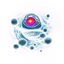 black hole tattoo design idea