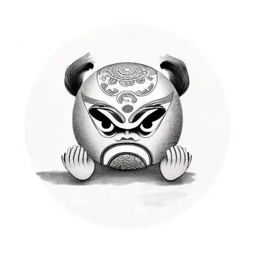 daruma tattoo design idea