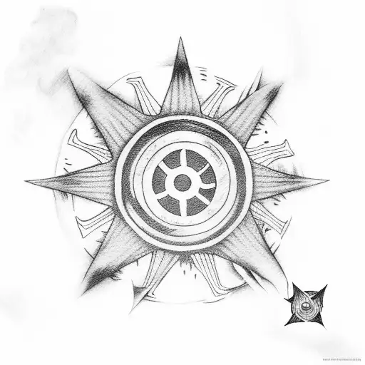 Gear 5 Luffy using the Rasen Shuriken, drawn by junji Ito  tattoo design idea
