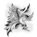 Phoenix tattoo design idea