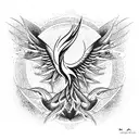 Phoenix tattoo design idea