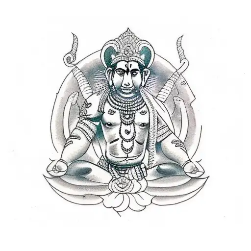 Jai Shree Ram text tattoo design idea