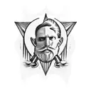 ave felix con tres colas tattoo design idea