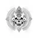 ave felix con tres colas tattoo design idea